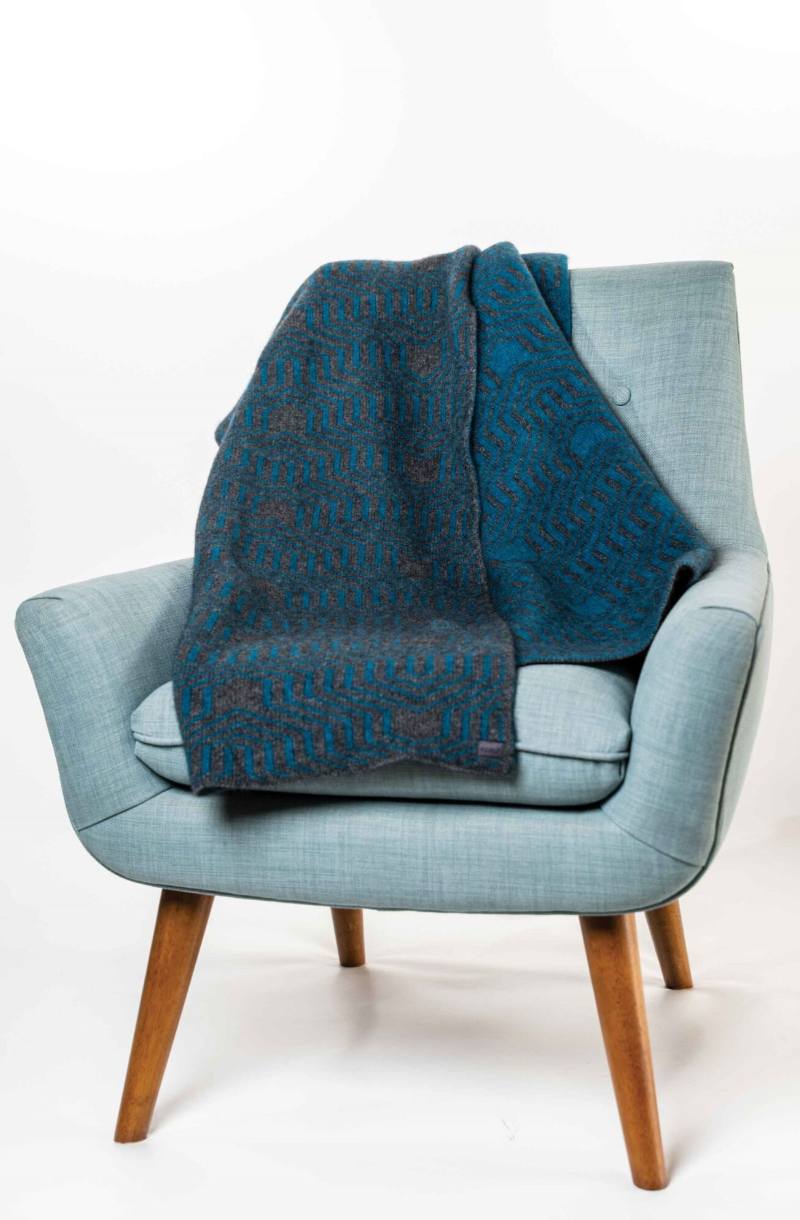 Possum Merino Patterned Throw KO963