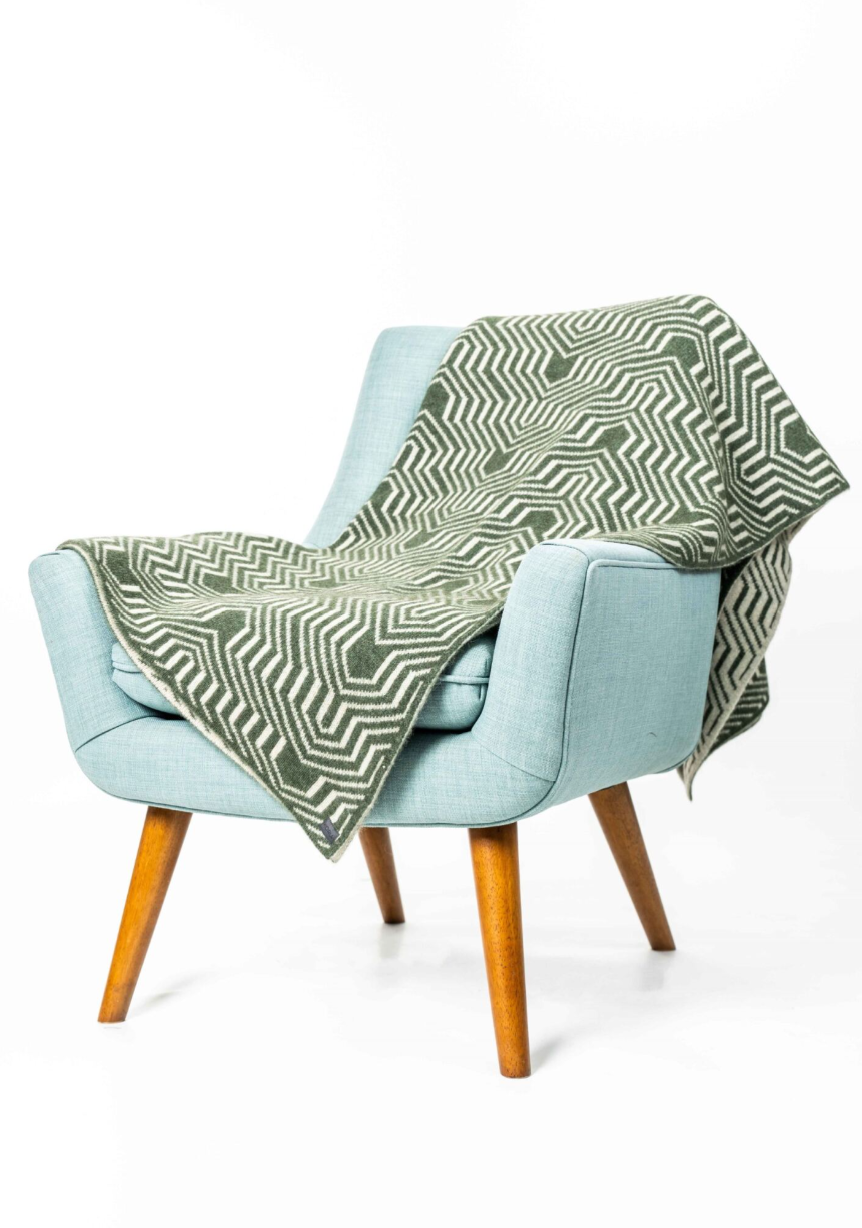 Possum Merino Patterned Throw KO963
