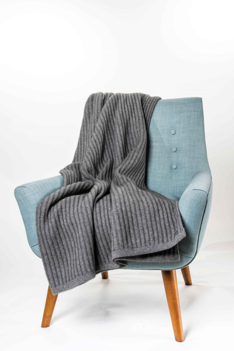 Possum Merino Ribbed Throw KO91