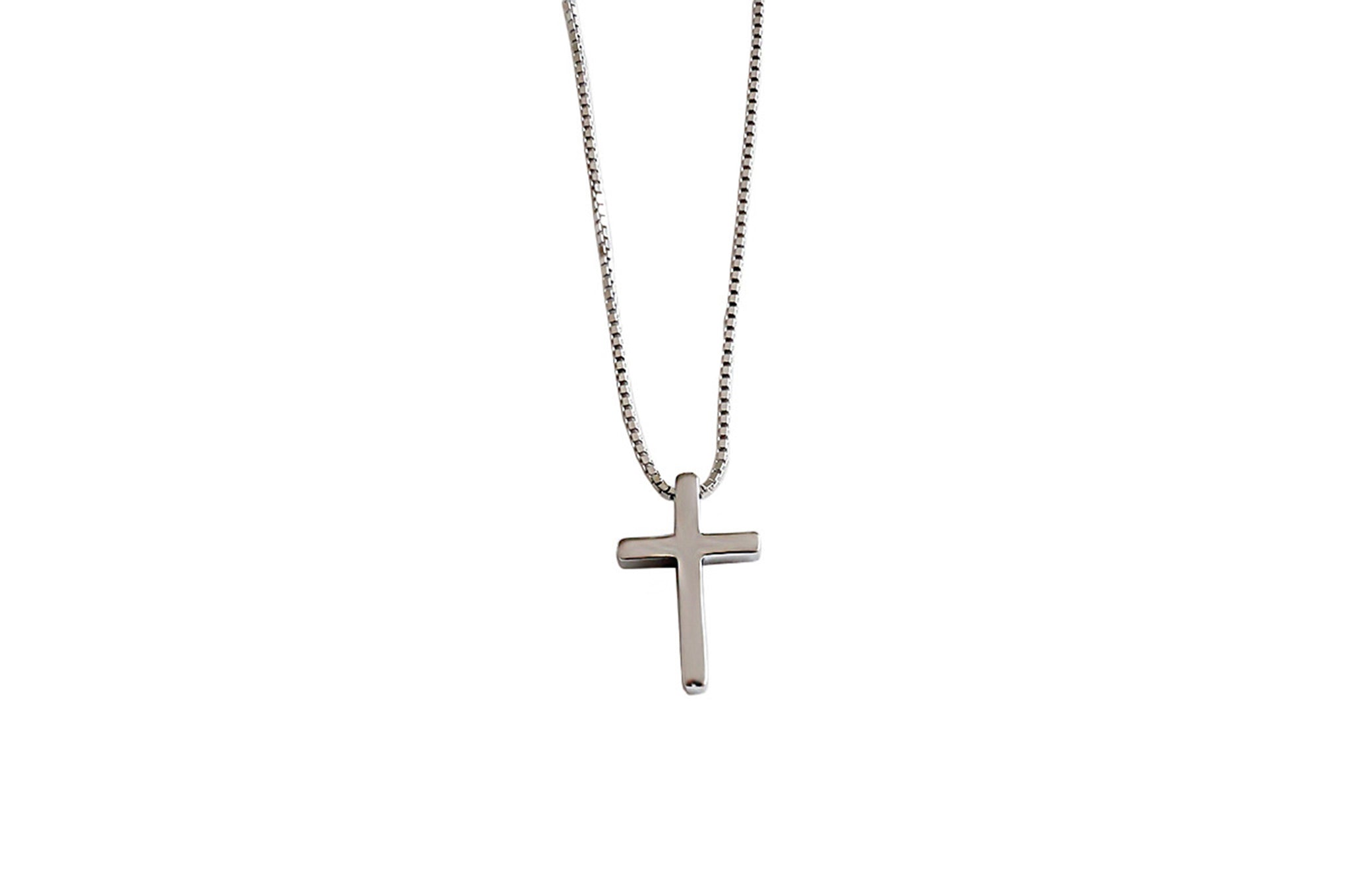 Silver cross deals necklace nz